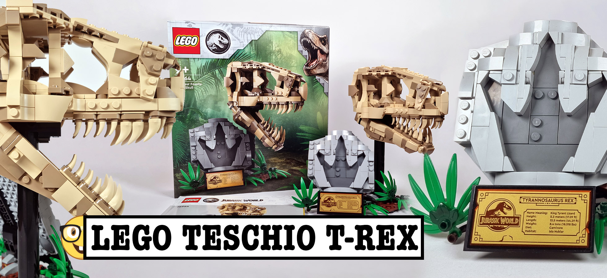 Jurassic World Fossili di dinosauro: Teschio di T.rex 76964 di Lego